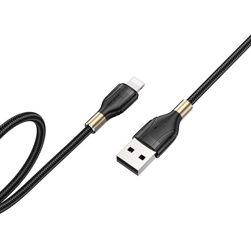 hoco u92 gold collar charging data cable for lightning overview
