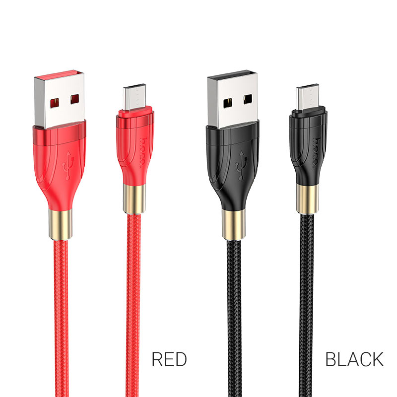 hoco u92 gold collar charging data cable for micro usb colors