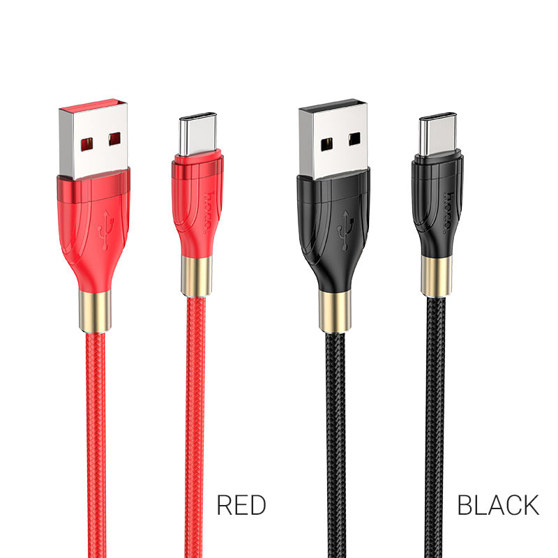 hoco u92 gold collar charging data cable for type c colors