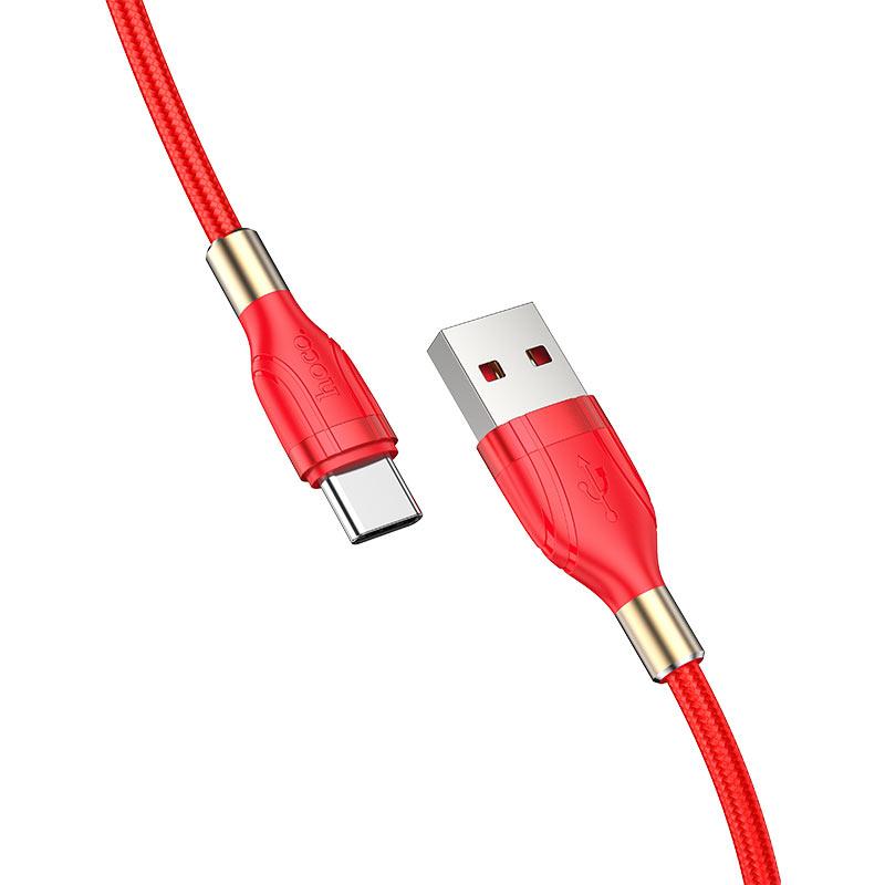 hoco u92 gold collar charging data cable for type c connectors