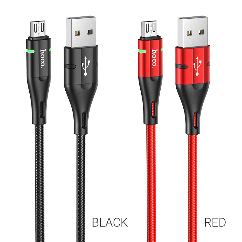 hoco u93 shadow charging data cable for micro usb colors