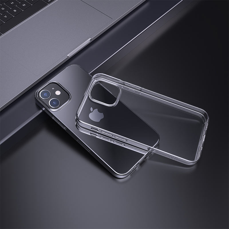 hoco light series tpu protective case for iphone12 mini interior transparent