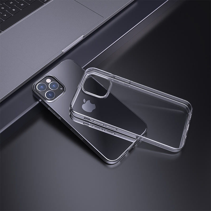 hoco light series tpu protective case for iphone12 pro max interior transparent