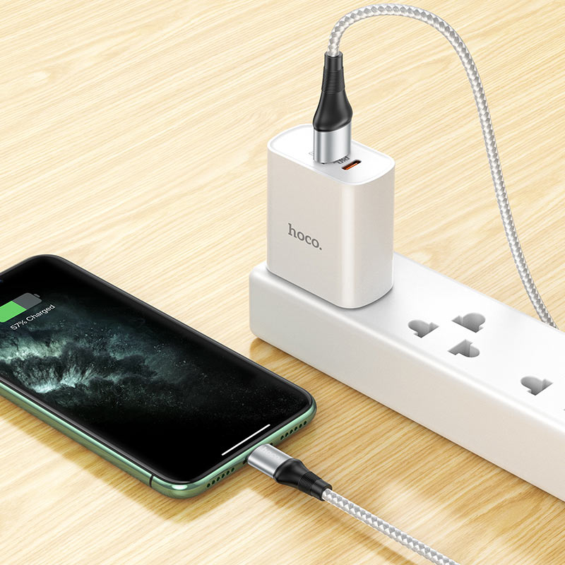 hoco x50 excellent charging data cable for lightning interior