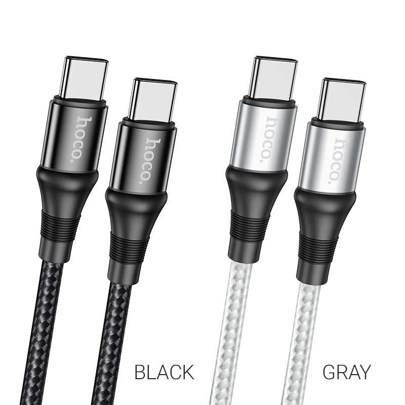 hoco x50 type c to type c exquisito 100w charging data cable colors