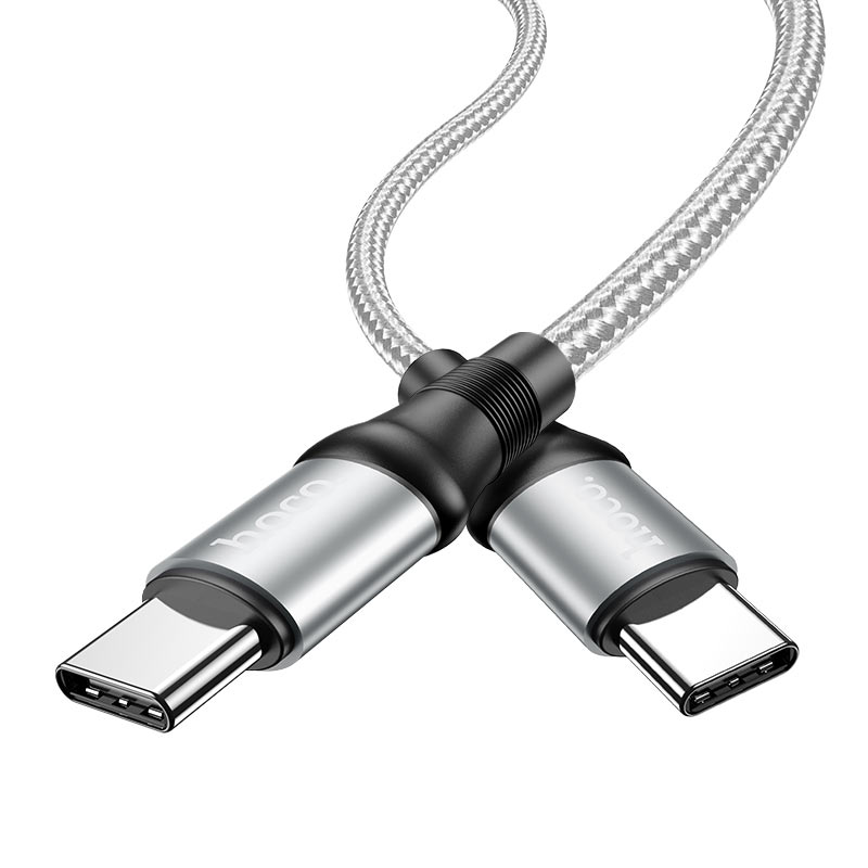 hoco x50 type c to type c exquisito 100w charging data cable connectors