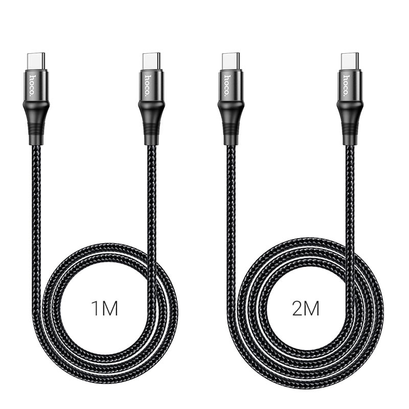 hoco x50 type c to type c exquisito 100w charging data cable length