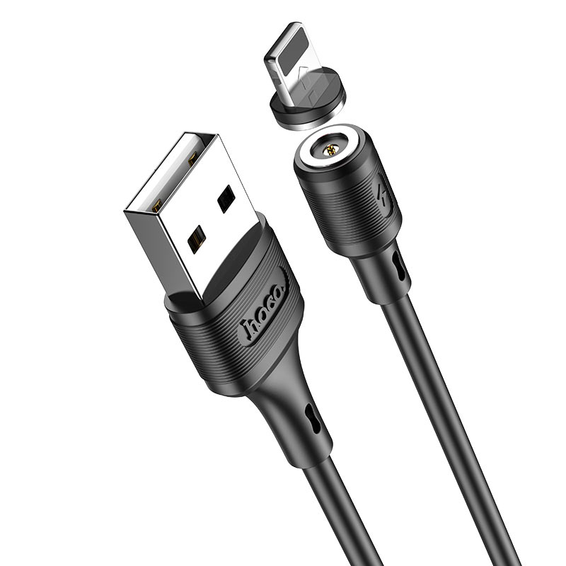 hoco x52 sereno magnetic charging cable for lightning closeup