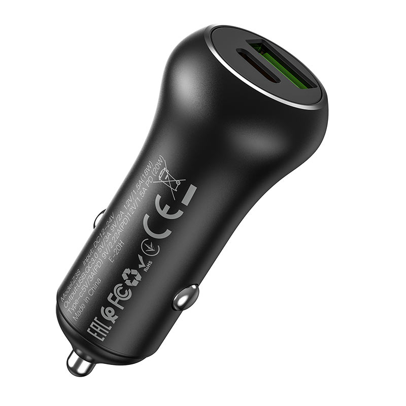 hoco z38 resolute pd20w qc3.0 car charger specs