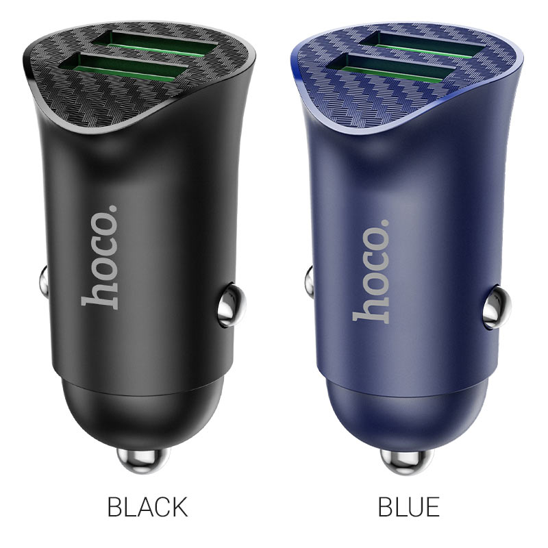 hoco z39 farsighted dual port qc3.0 car charger colors