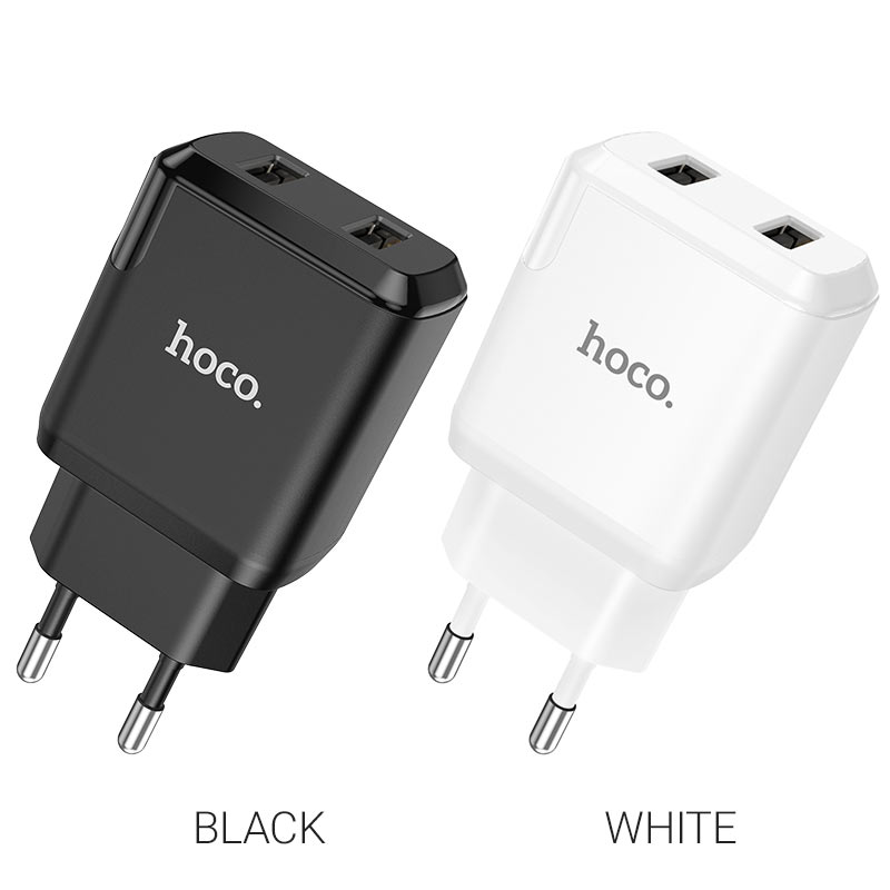 hoco n7 speedy dual port wall charger eu colors