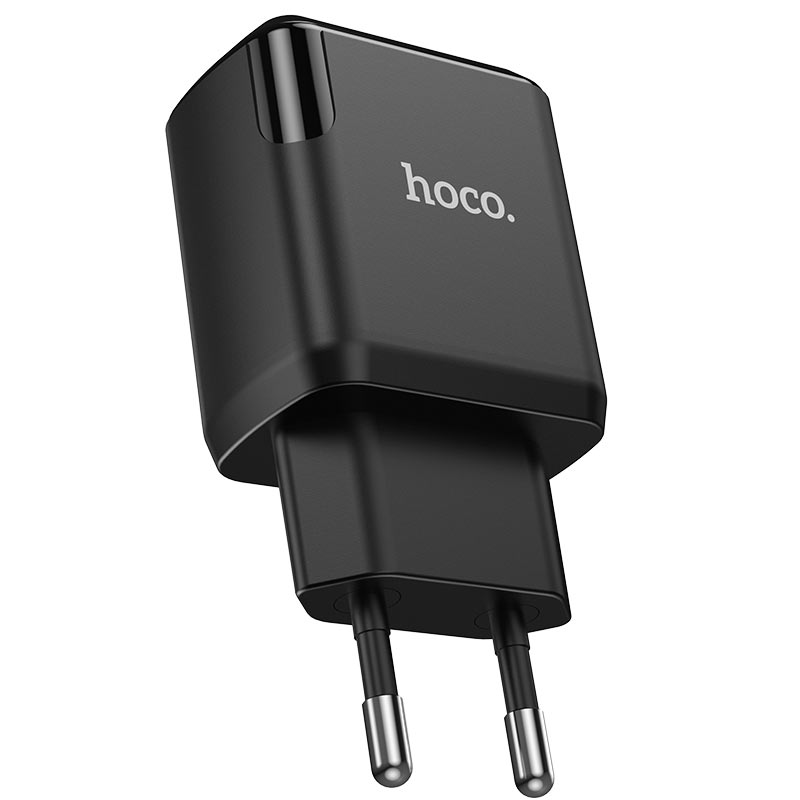 hoco n7 speedy dual port wall charger eu front
