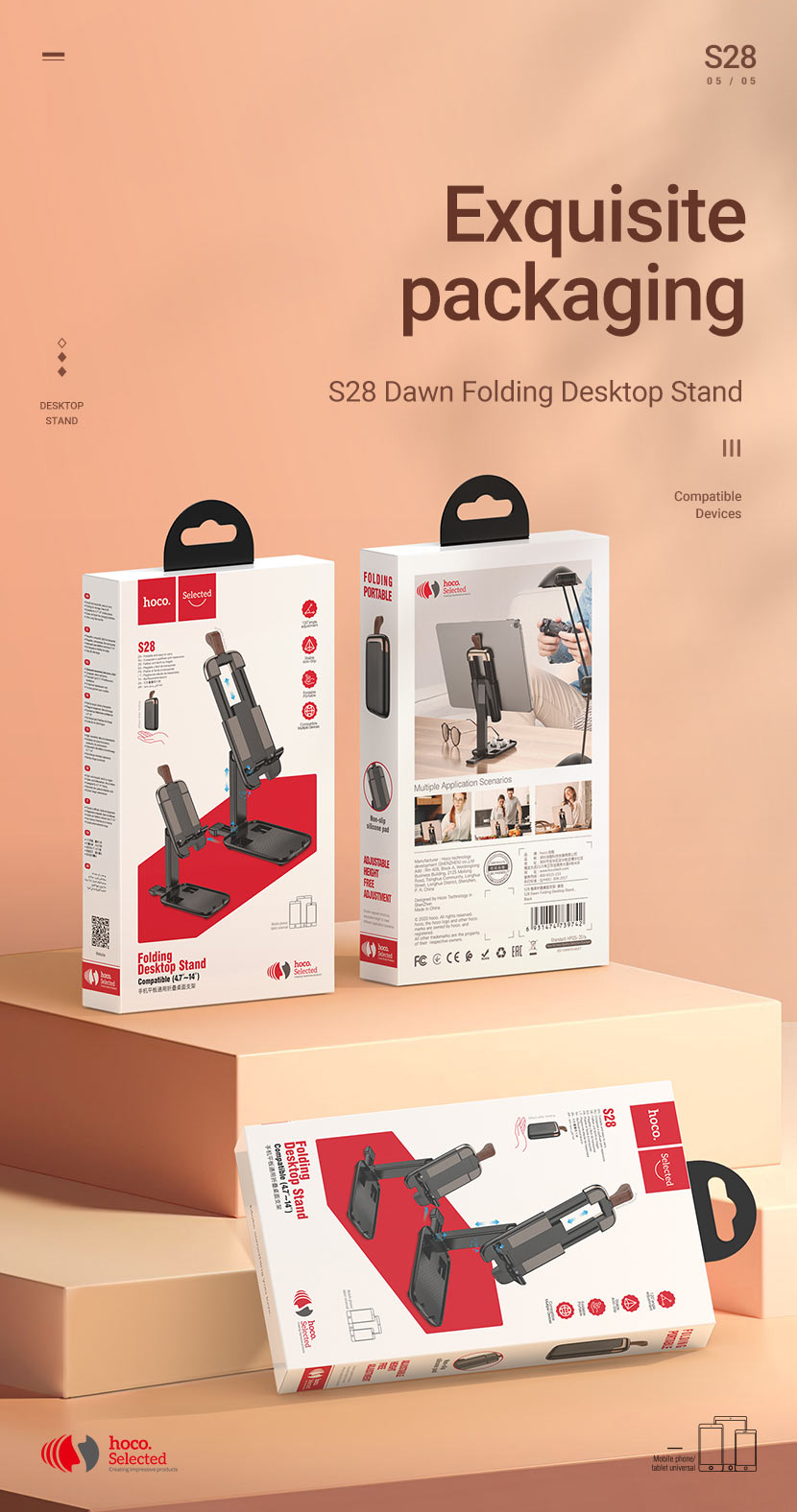 hoco selected news s28 dawn folding desktop stand package en