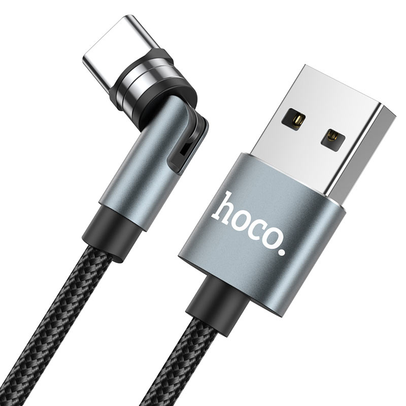 hoco u94 universal rotating magnetic charging cable for type c rotation