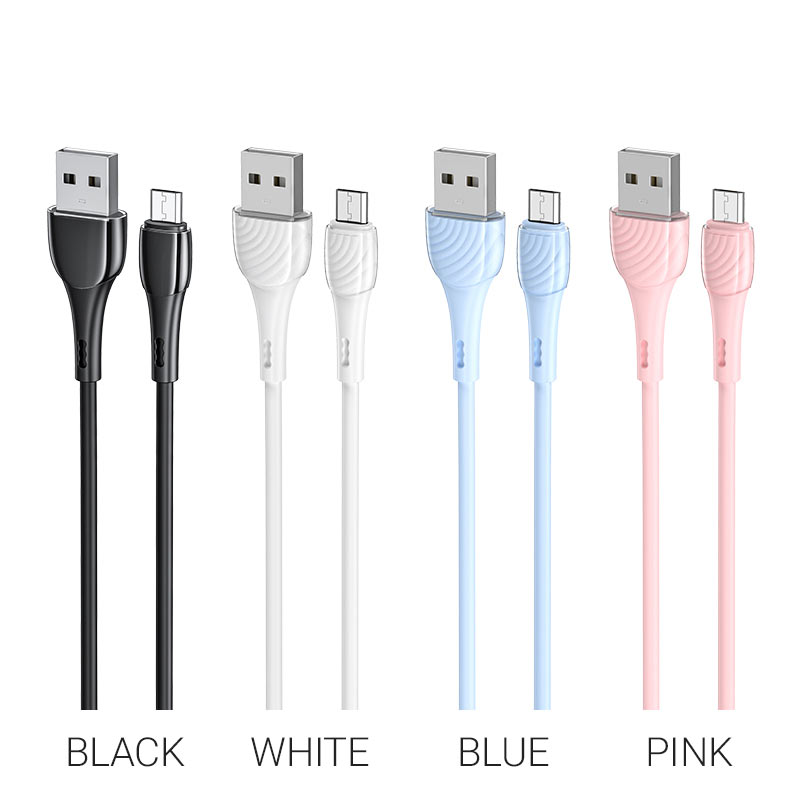 hoco x49 beloved charging data cable for micro usb colors