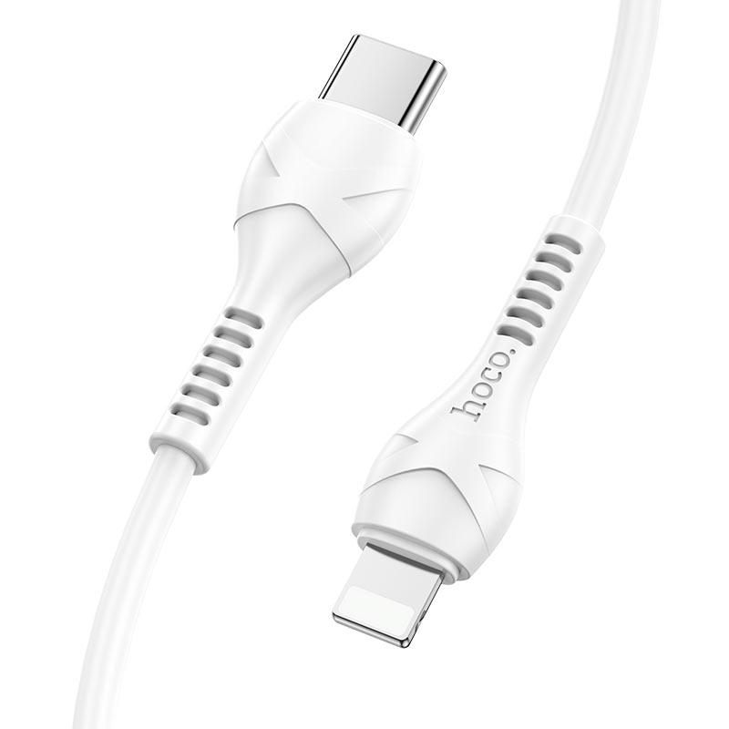 hoco x55 trendy pd charging data cable type c lightning connectors