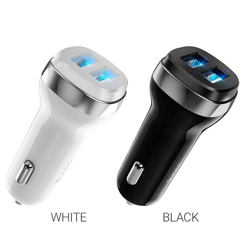 hoco z40 superior dual port car charger colors