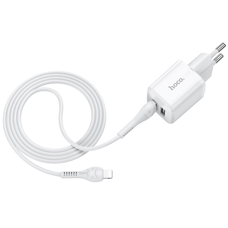 Wall charger N7 Speedy dual port EU set with cable - HOCO