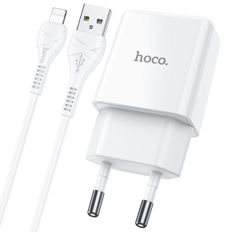 hoco n9 especial single port wall charger eu for lightning set connectors