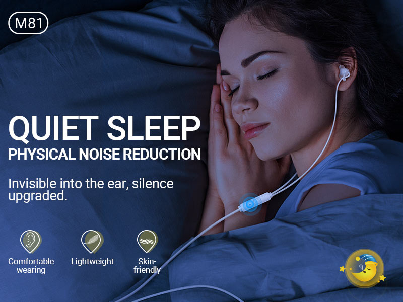 hoco news m81 imperceptible sleeping earphones with mic banner en