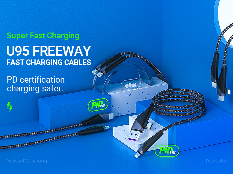 hoco news u95 freeway pd charging data cable banner en