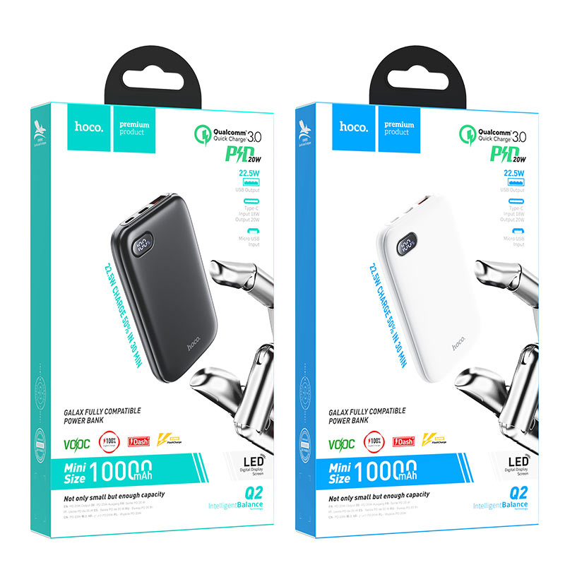 Gói pin dự phòng 10000 mah tương thích hoàn toàn với hoco q2 galax