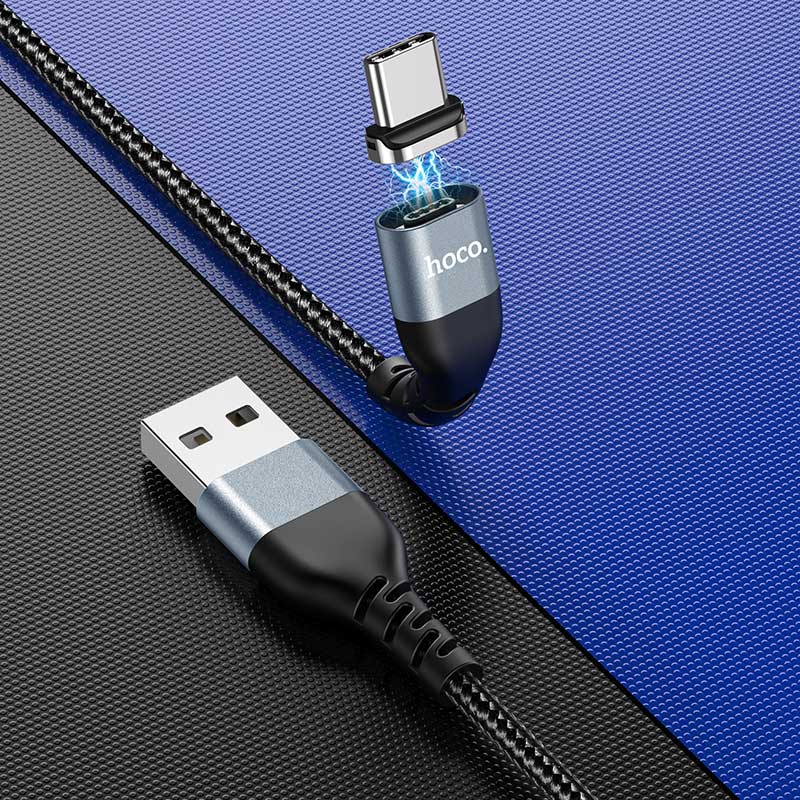 hoco u96 traveller magnetic charging data cable for type c overview