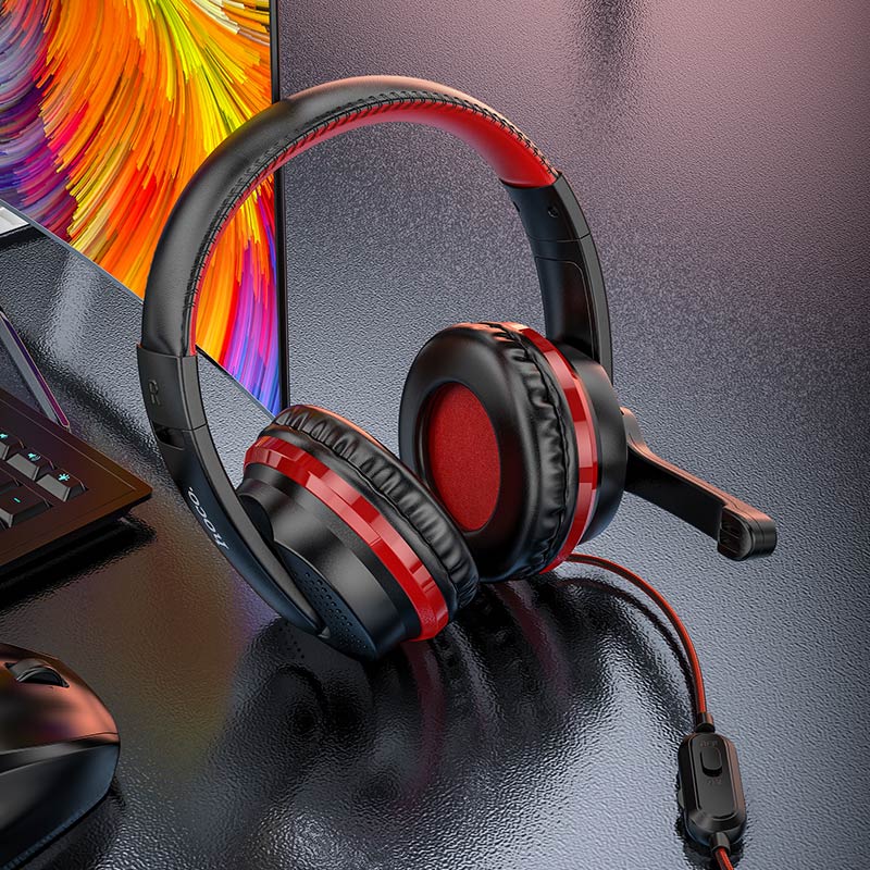 hoco w103 magic tour gaming headphones closeup