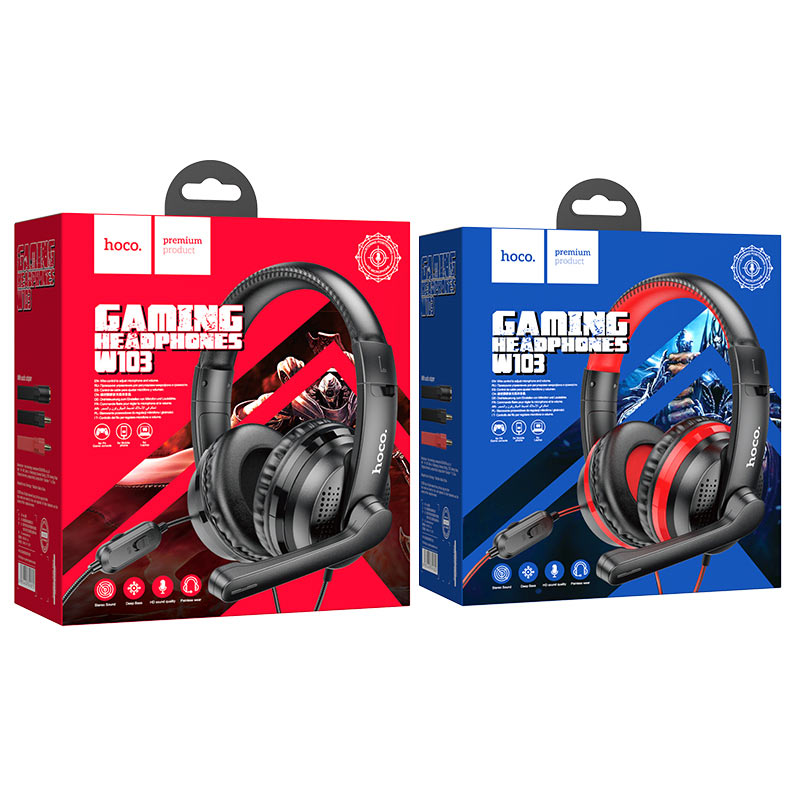 Build a PC for Headset Hoco W103 Magic tour Gaming Black/Red with  compatibility check and compare prices in France: Paris, Marseille, Lisle  on NerdPart