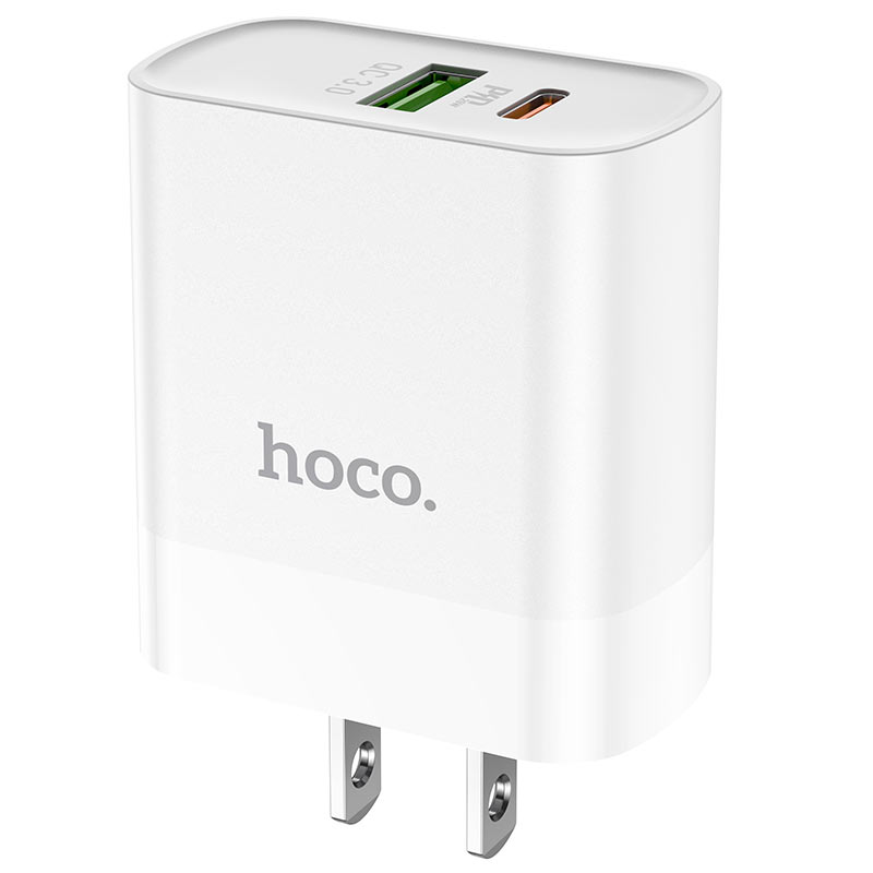 hoco c80 rapido pd20w qc3 wall charger us housing