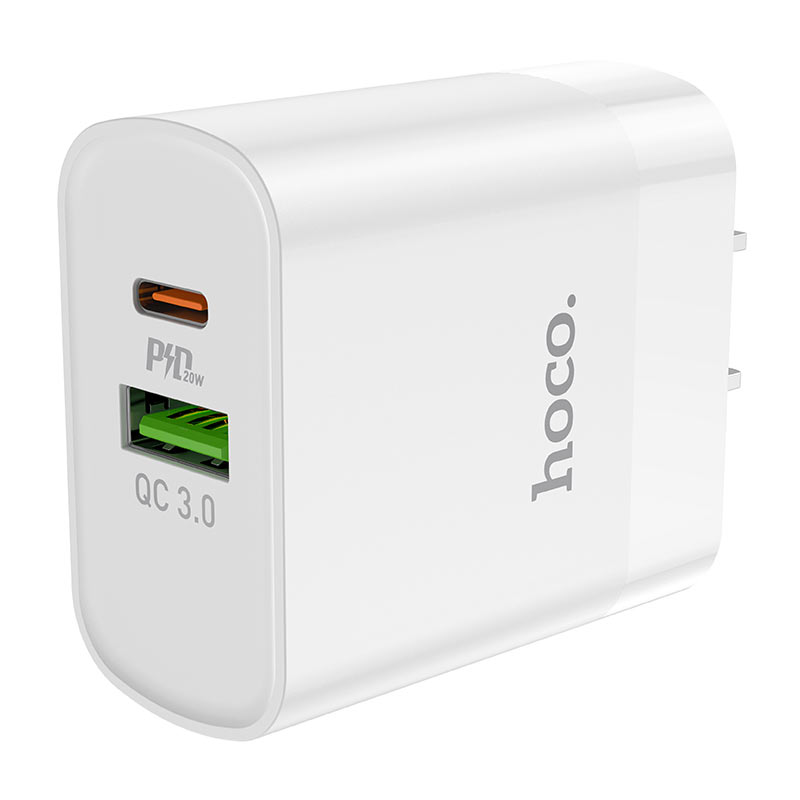 hoco c80 rapido pd20w qc3 wall charger us ports