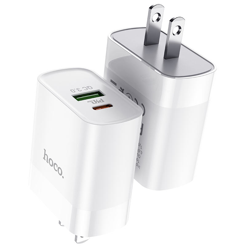 hoco c80 rapido pd20w qc3 wall charger us