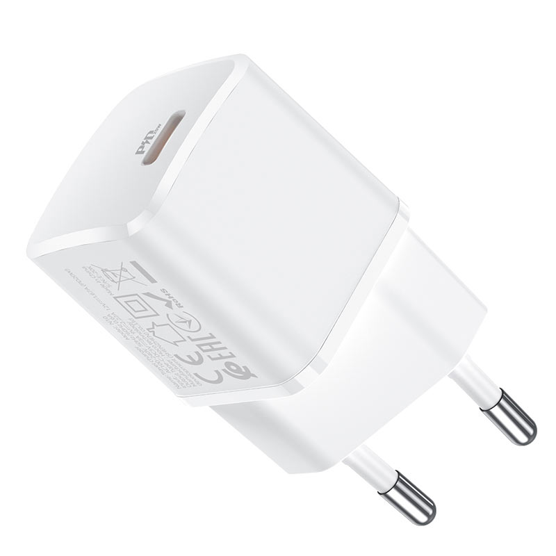 hoco n10 starter single port pd20w wall charger eu housing