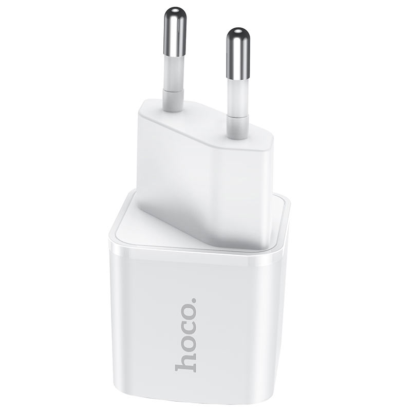 hoco n10 starter single port pd20w wall charger eu plug