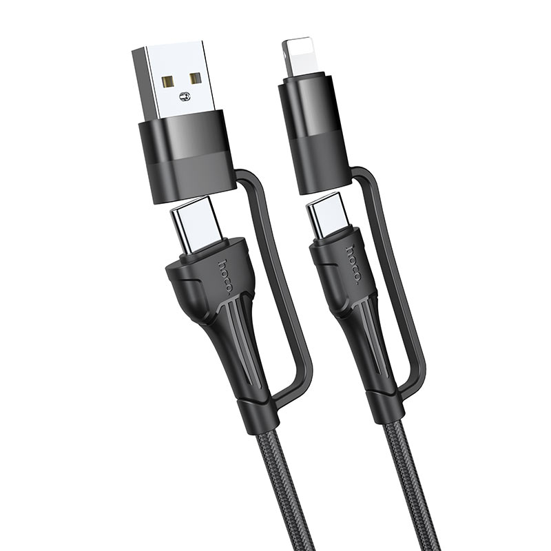 hoco u101 4in1 munificent charging data cable