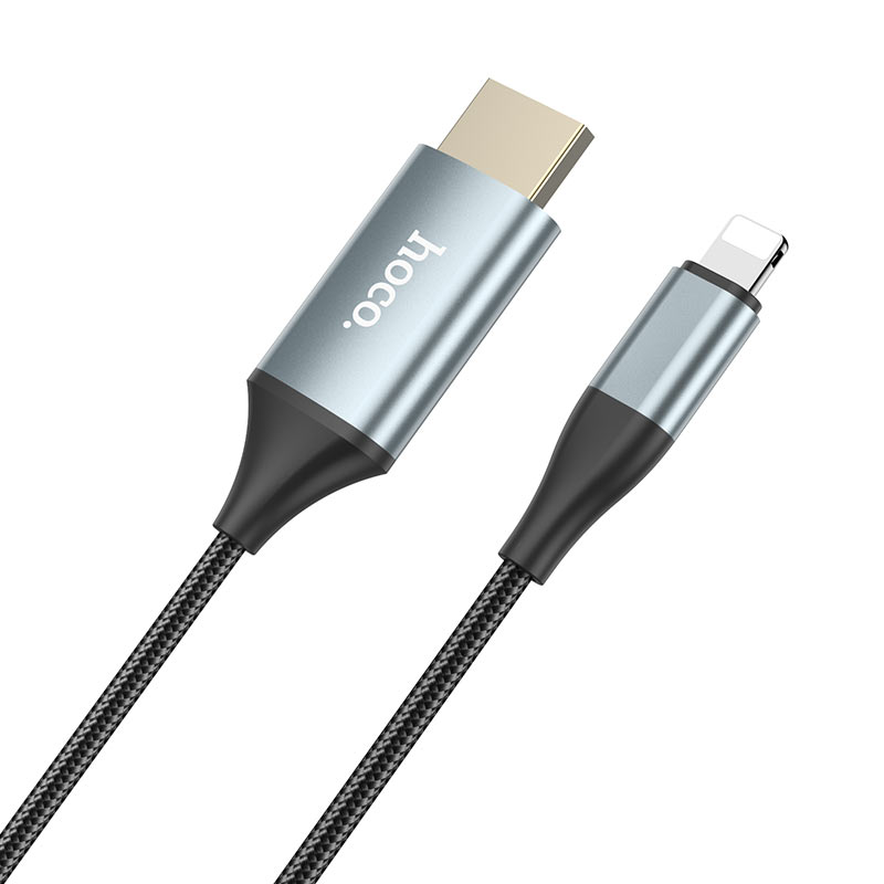 hoco ua15 high definition on screen cable for lightning to hdmi connectors