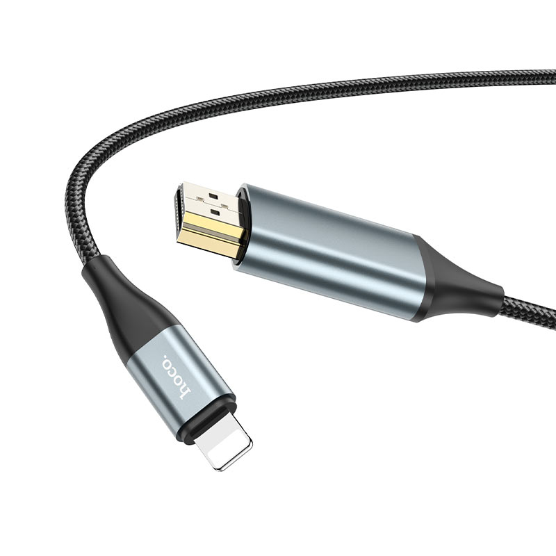 hoco ua15 high definition on screen cable for lightning to hdmi video