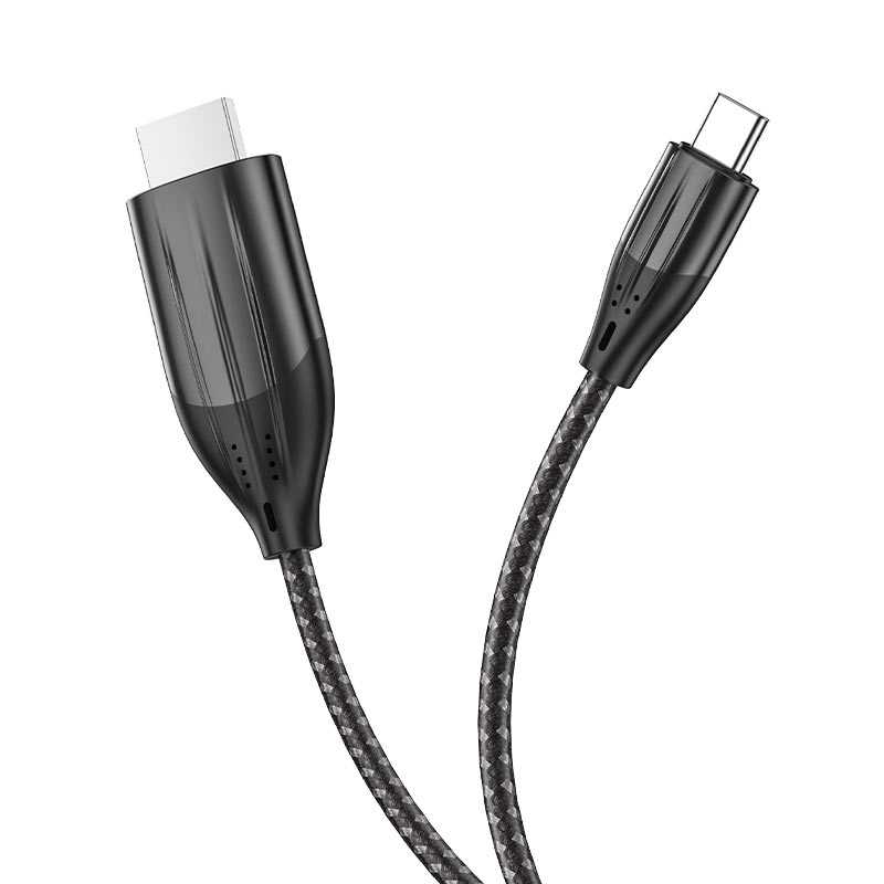 hoco ua16 hd cable type c to hdmi braided wire