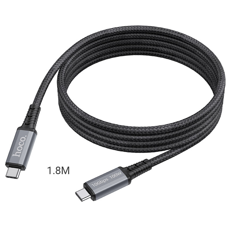 hoco us01 usb3 1 gen2 10gbps 100w super speed cable 180cm wire