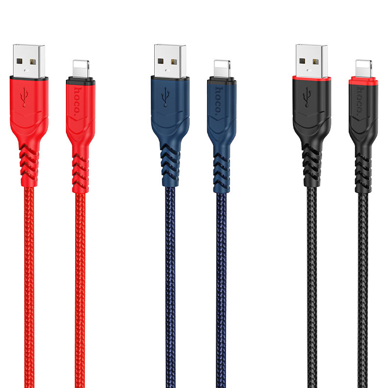hoco x59 victory charging data cable for lightning colors