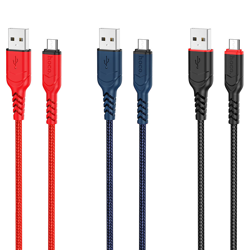 hoco x59 victory charging data cable for micro usb colors