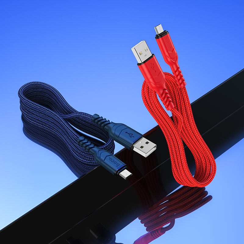 hoco x59 victory charging data cable for micro usb interior