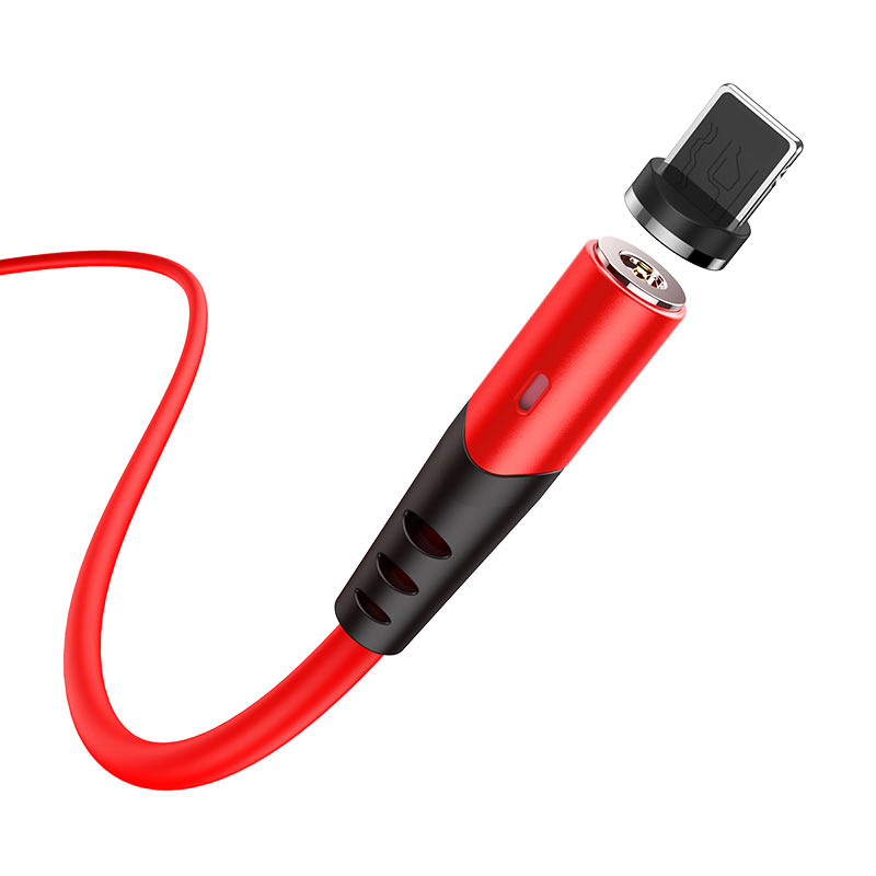 hoco x60 honorific silicone magnetic charging cable for lightning connector