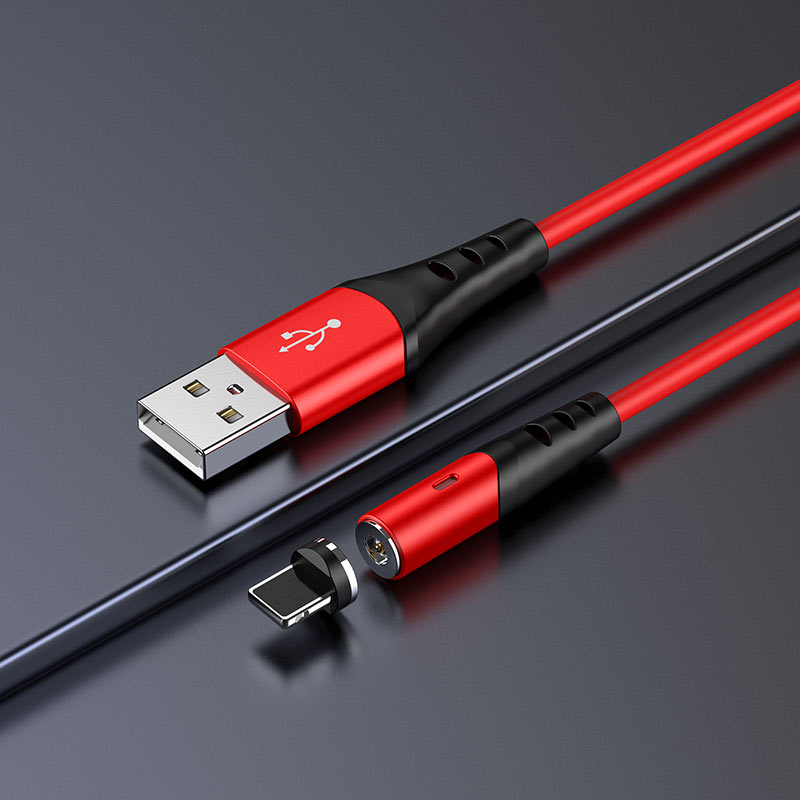 hoco x60 honorific silicone magnetic charging cable for lightning interior