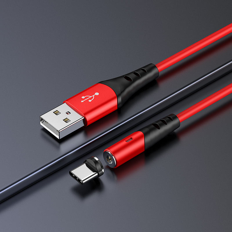 hoco x60 honorific silicone magnetic charging cable for type c interior