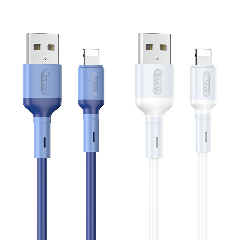 hoco x65 prime charging data cable for lightning colors