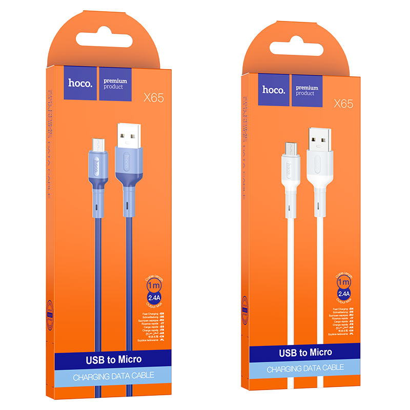 hoco x65 prime charging data cable for micro usb packages