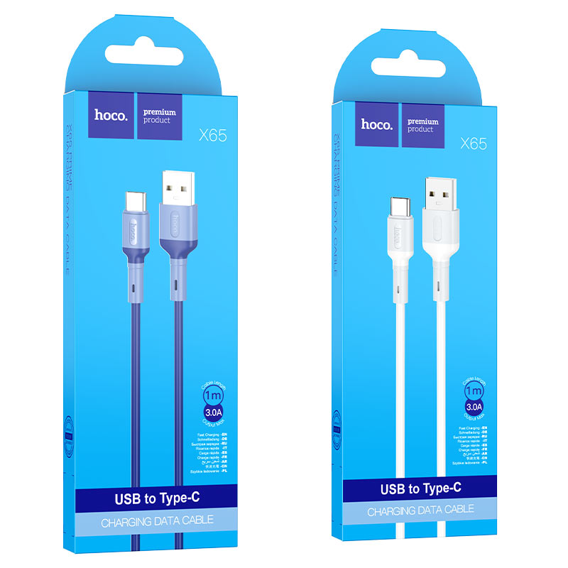 hoco x65 prime charging data cable for type c packages