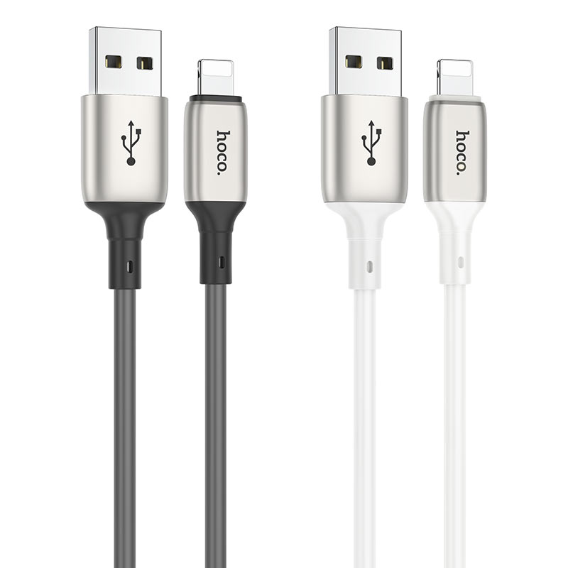 hoco x66 howdy charging data cable for lightning colors