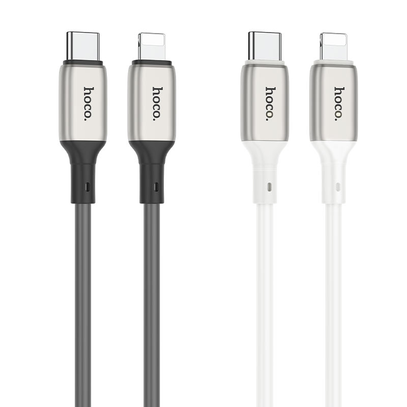 hoco x66 howdy pd charging data cable type c to lightning colors